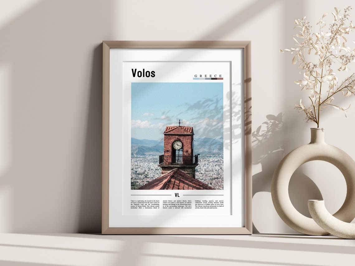 Volos Poster Volos Print Volos Wall Art Europe Photo Europe Poster Europe Print Travel Poster - Image 3