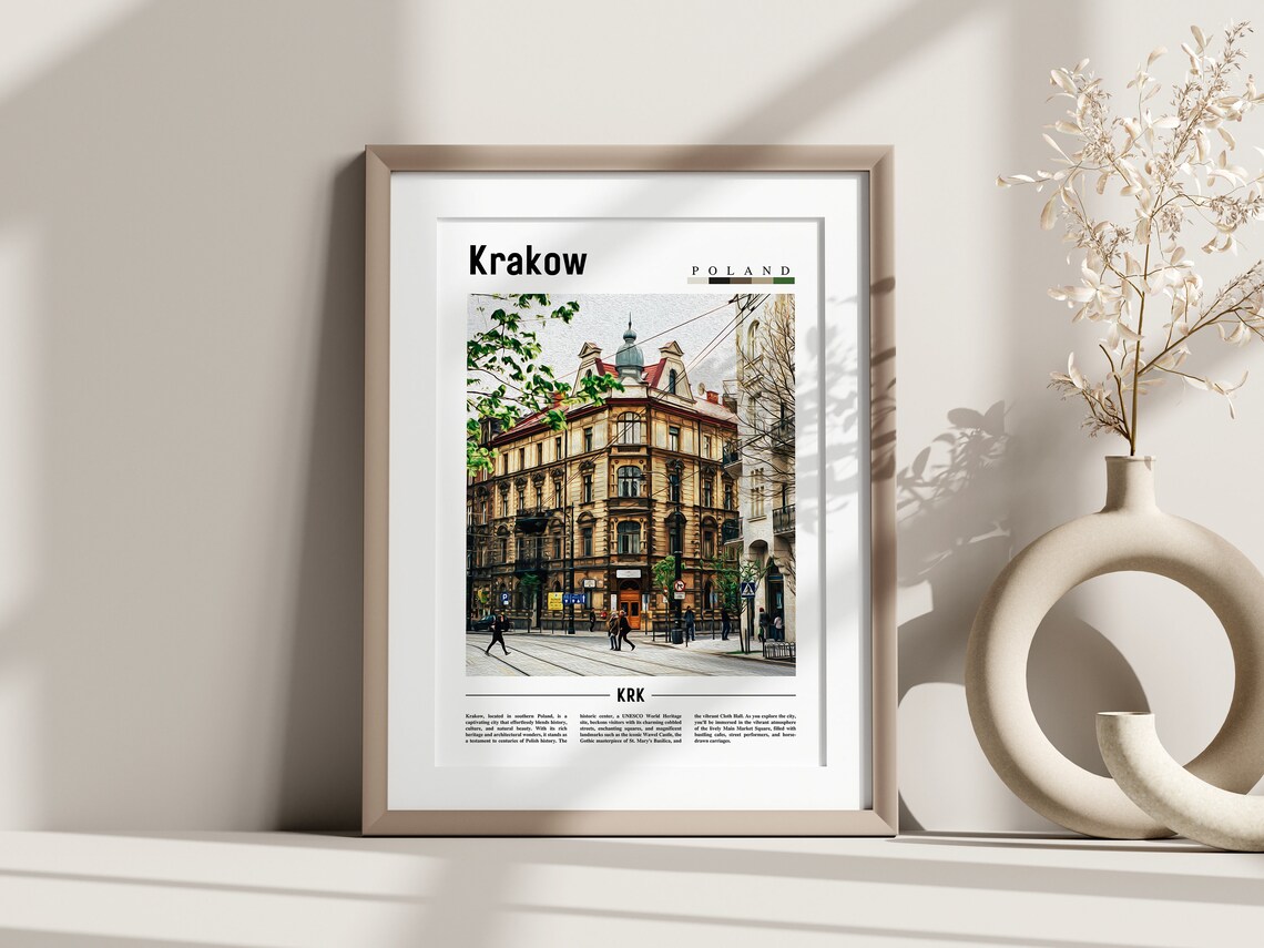 Krakow Poster Krakow Print Krakow Wall Art Europe Photo Europe Poster Europe Print Travel Poster - Image 3