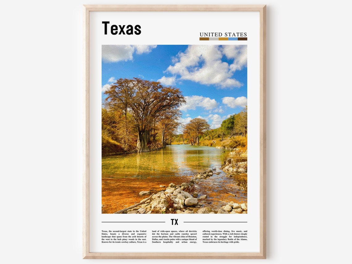 Texas Poster Texas Print Texas Wall Art Texas Photo United States Photo United States Poster United States Print