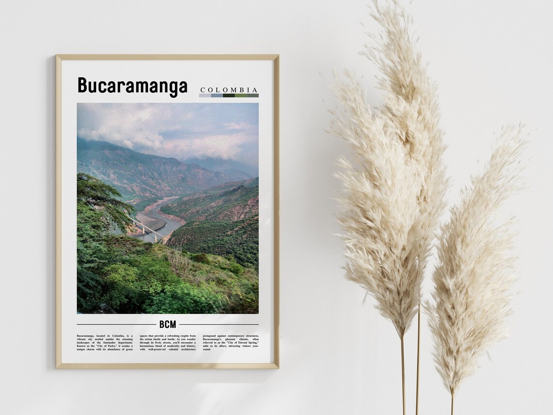 Bucaramanga, South America Travel Poster - Image 4