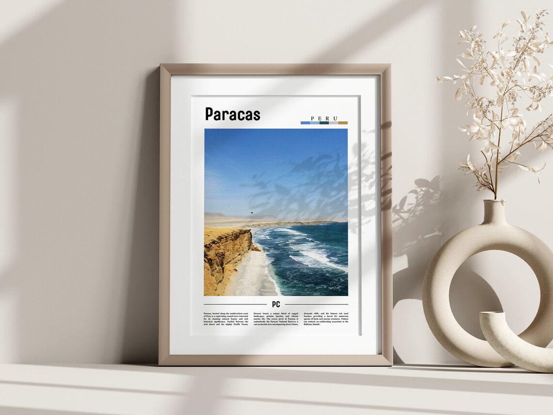 Paracas, South America Travel Poster - Image 3