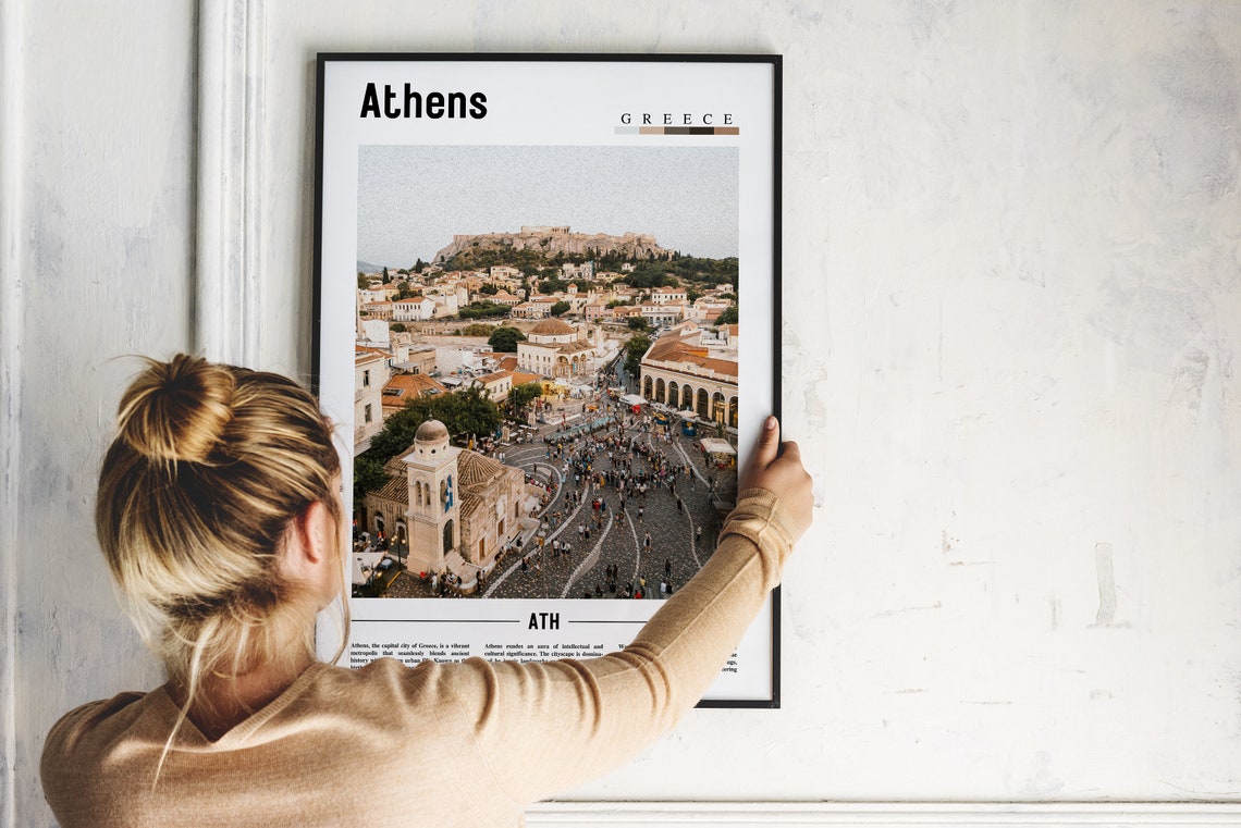 Athens Poster Athens Print Athens Wall Art Europe Photo Europe Poster Europe Print Travel Poster - Image 5