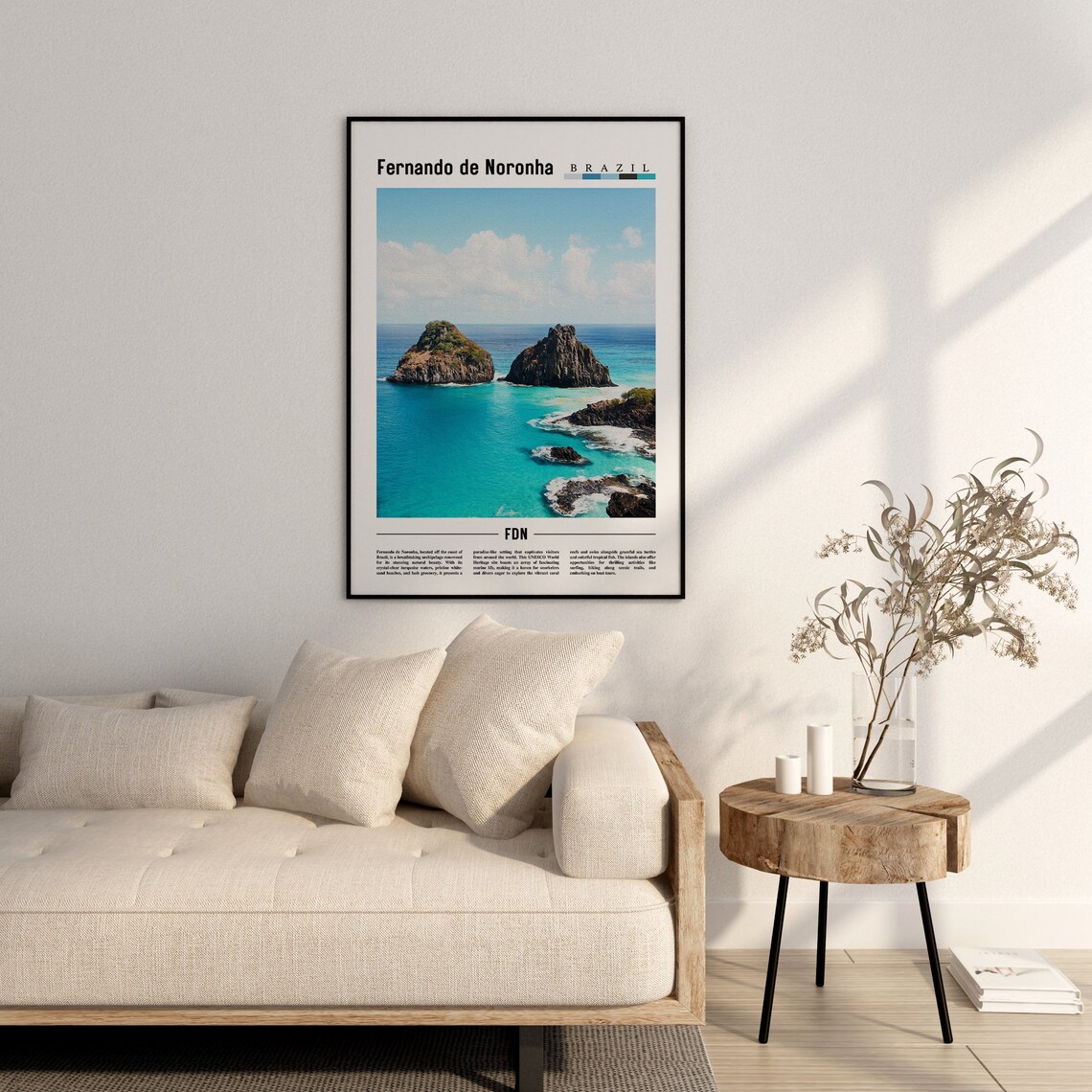 Fernando De Noronha Minimal Travel Art Print - Image 2