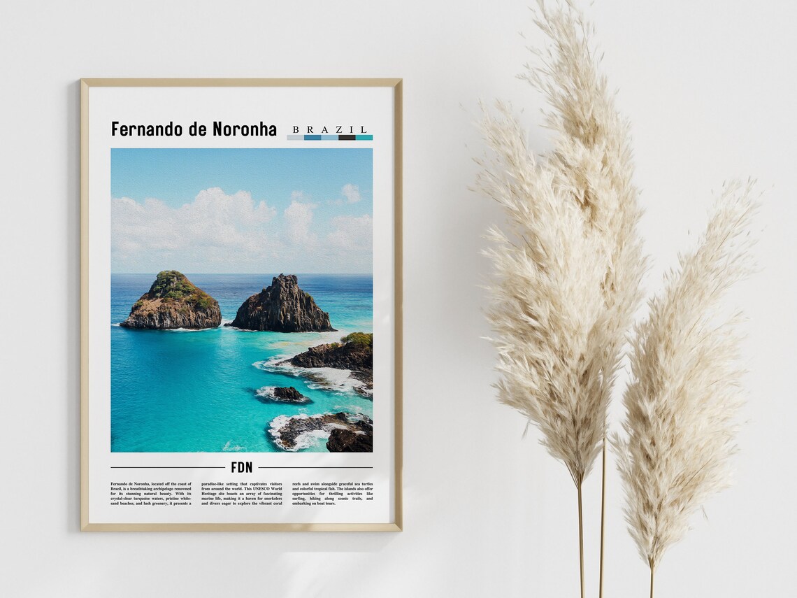 Fernando De Noronha Minimal Travel Art Print - Image 4