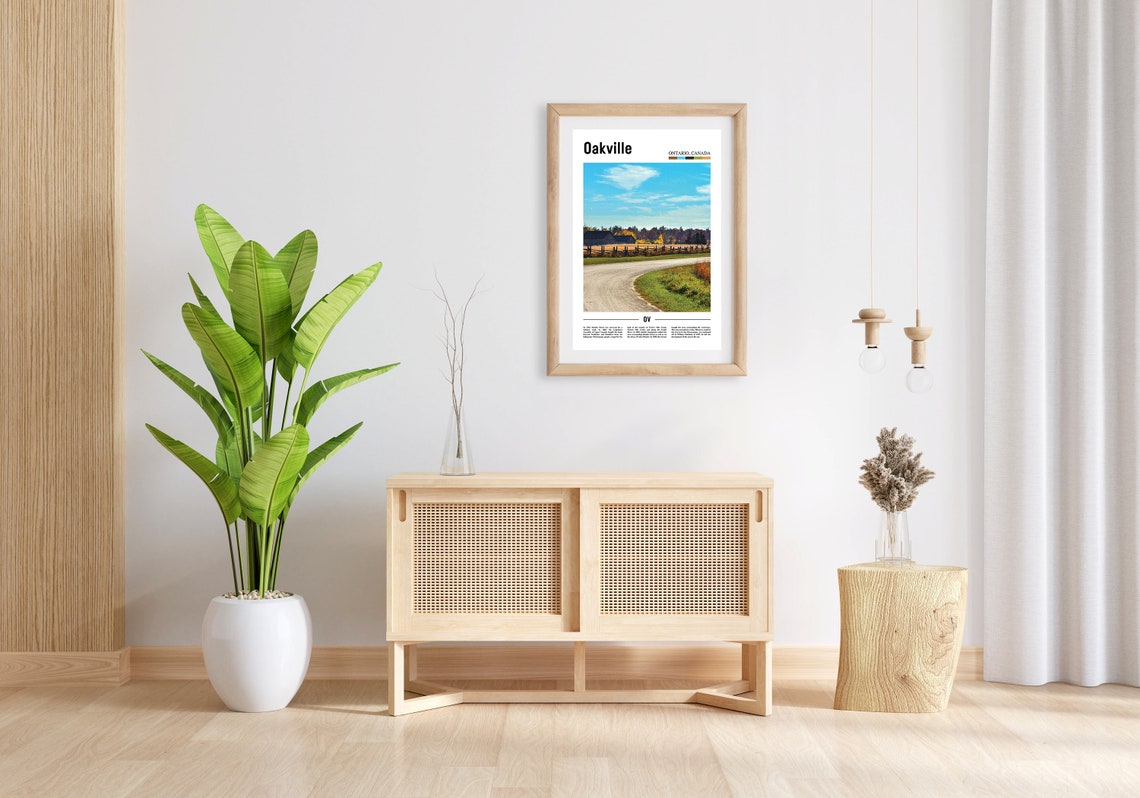 Oakville Print Oakville Poster Oakville Wall Art Oil Painting Poster Colorful City Print City Artwork Travel Artwork Travel Wall Art - Image 5