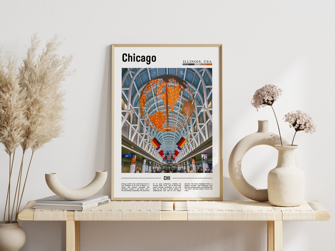 Chicago Print Chicago Poster Chicago Wall Art United States Photo United States Poster United States Print - Image 6