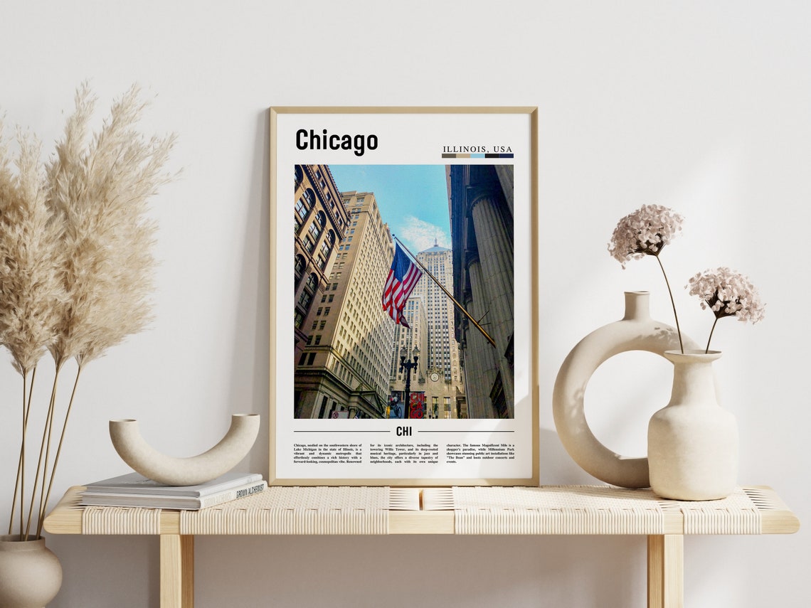 Chicago Print Chicago Poster Chicago Wall Art United States Photo United States Poster United States Print - Image 6