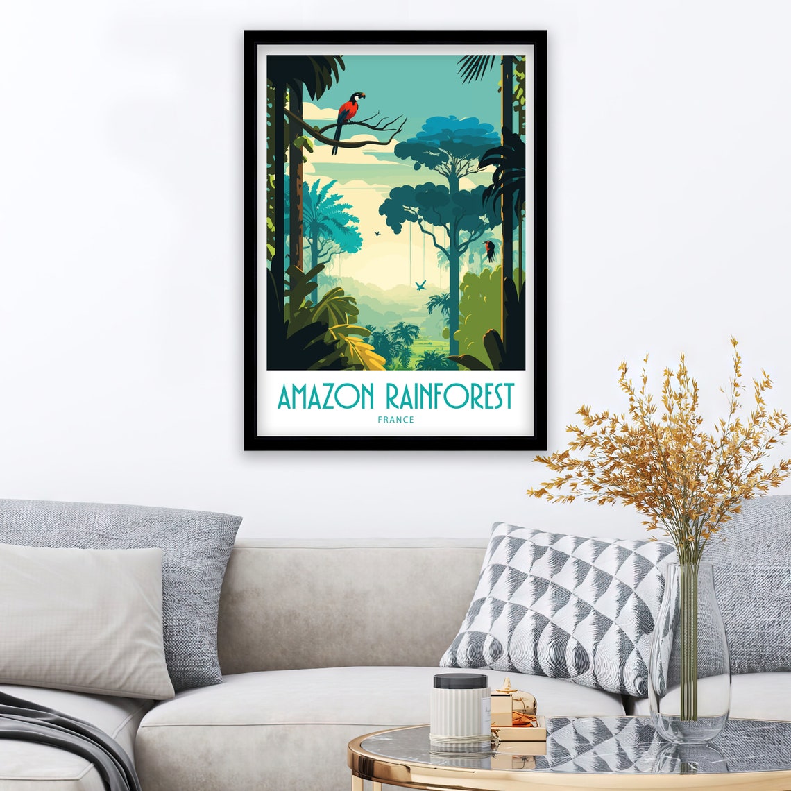 Amazon Rainforest Travel Print Rainforest Amazon Rainforest Poster Brazil Tropical Rainforest Rainforest Art Rainforest Print - Image 2