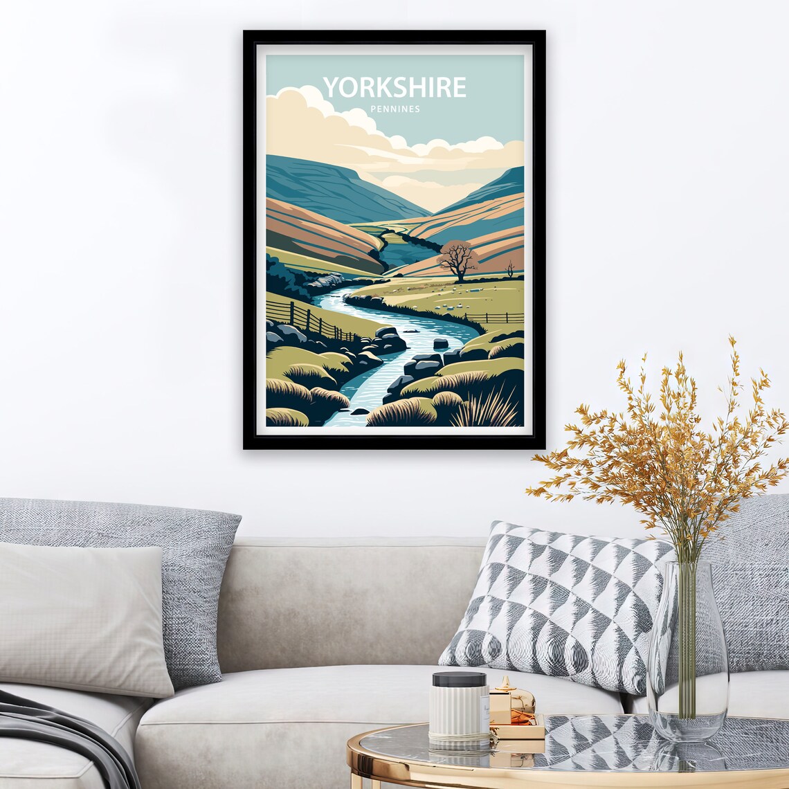 Yorkshire Dales Travel Poster, Scenic Place Print - Image 3