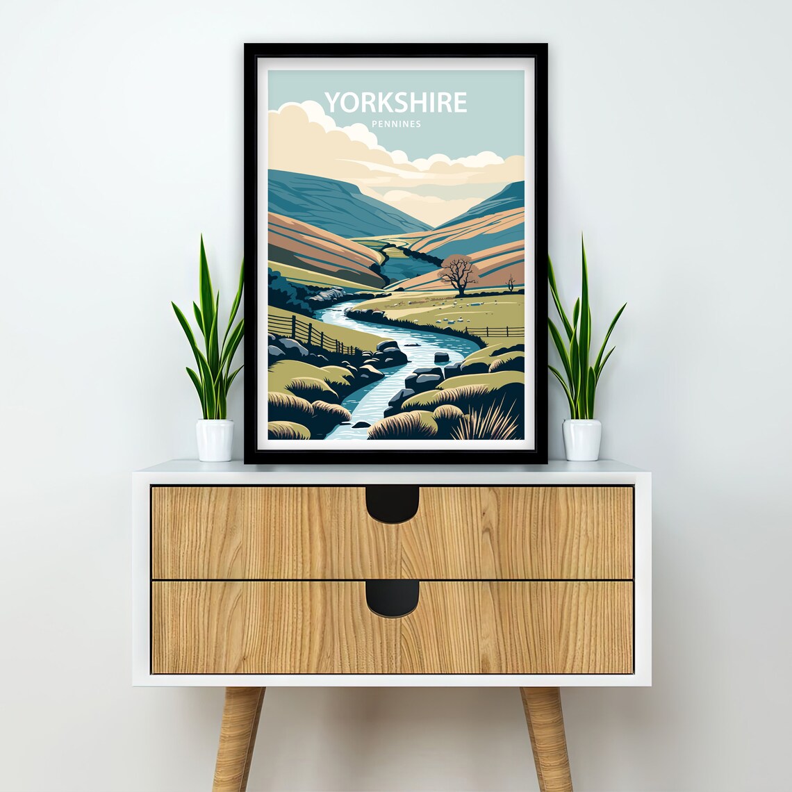 Yorkshire Dales Travel Poster, Scenic Place Print - Image 2