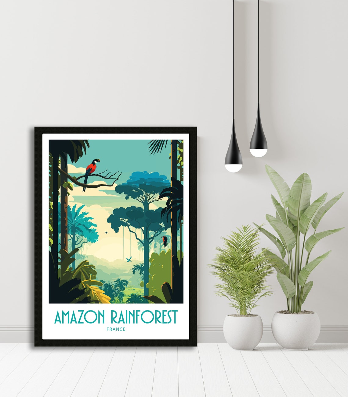 Amazon Rainforest Travel Print Rainforest Amazon Rainforest Poster Brazil Tropical Rainforest Rainforest Art Rainforest Print - Image 4