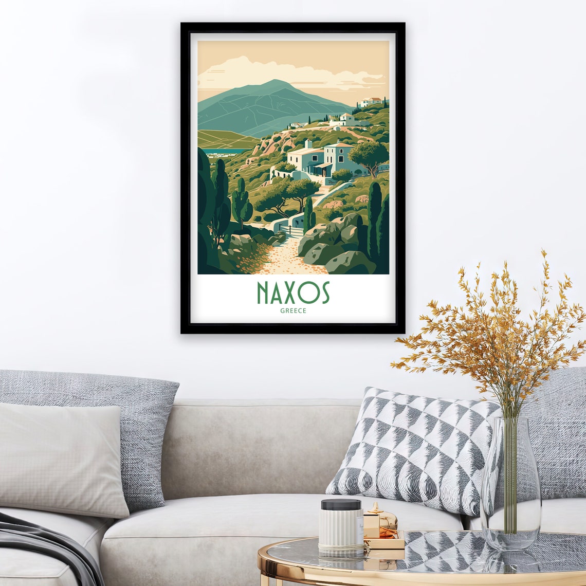Naxos Travel Print Naxos Greece Poster Home Dcor Naxos Greece Art Print Naxos Greece Room Naxos Greece Gift Decor Naxos Poster Art Gift - Image 3