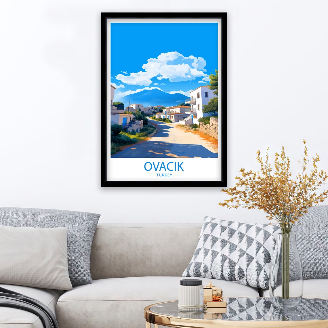 Ovacik Travel Poster, Turkey Wall Decor Print - Image 2