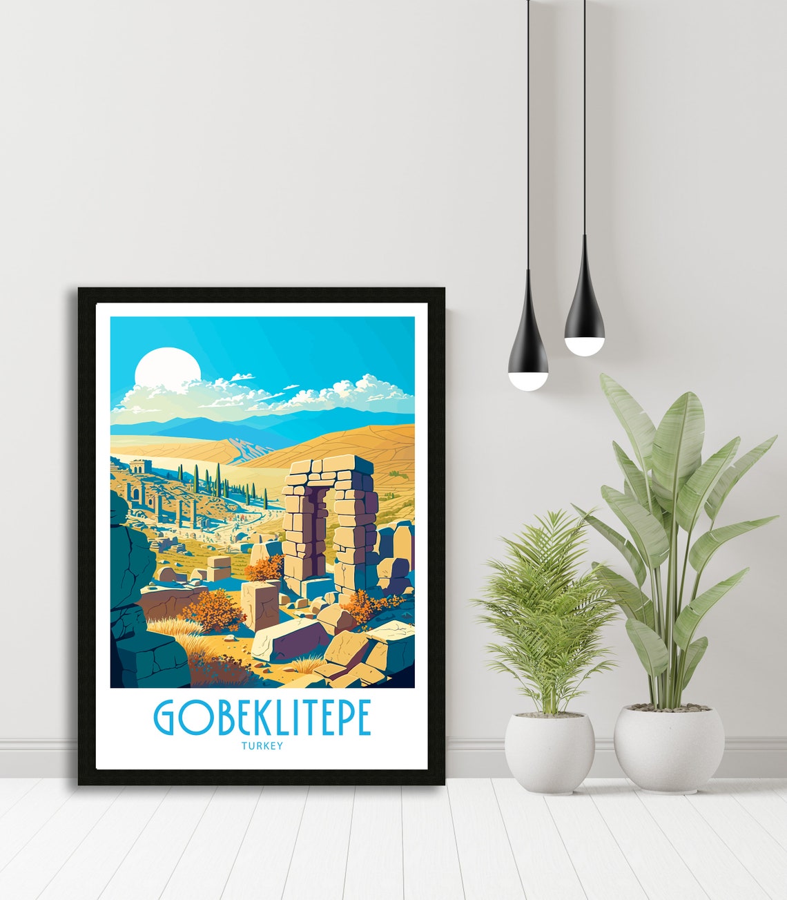 Gobekli Tepe Turkey Ancient Stone Ruins Vintage Travel Poster - Image 5