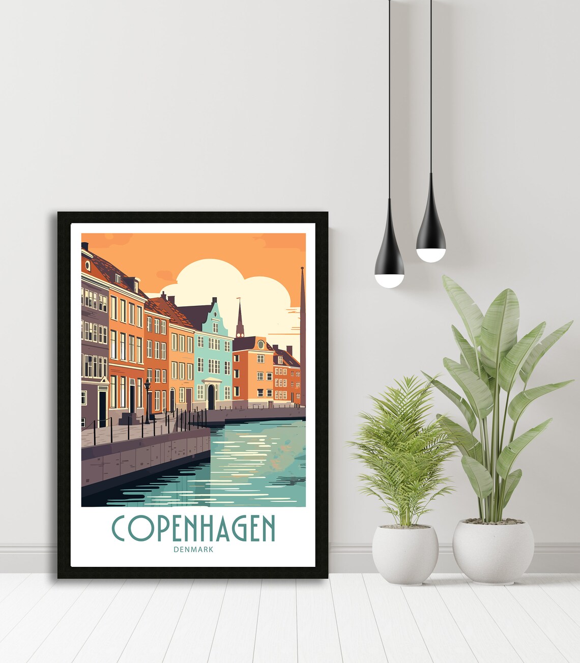 Copenhagen Denmark Gift Travel Poster - Image 5