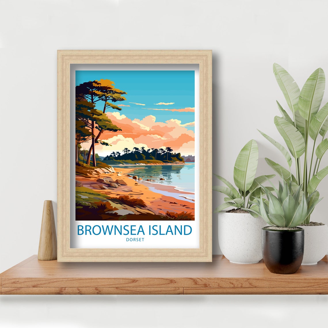 Brownsea Island Travel Print Brownsea Wall Decor Uk Brownsea Art Brownsea Wall Art Uk Poster Gift For Island Lovers Brownsea Island Poster - Image 5