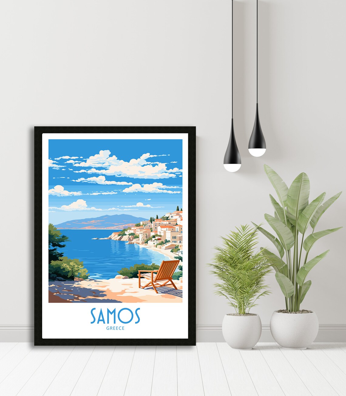 Samos Greece Travel Poster, Europe Wall Decor - Image 5