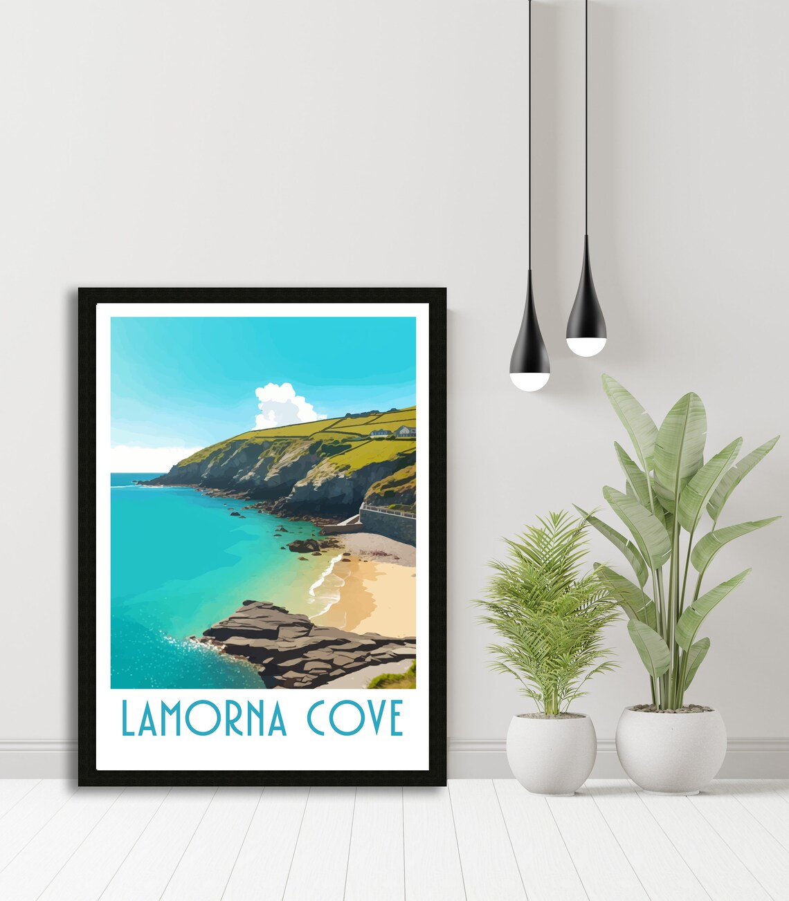 Lamorna Cornwall Travel Poster, Place-Inspired Art - Image 5