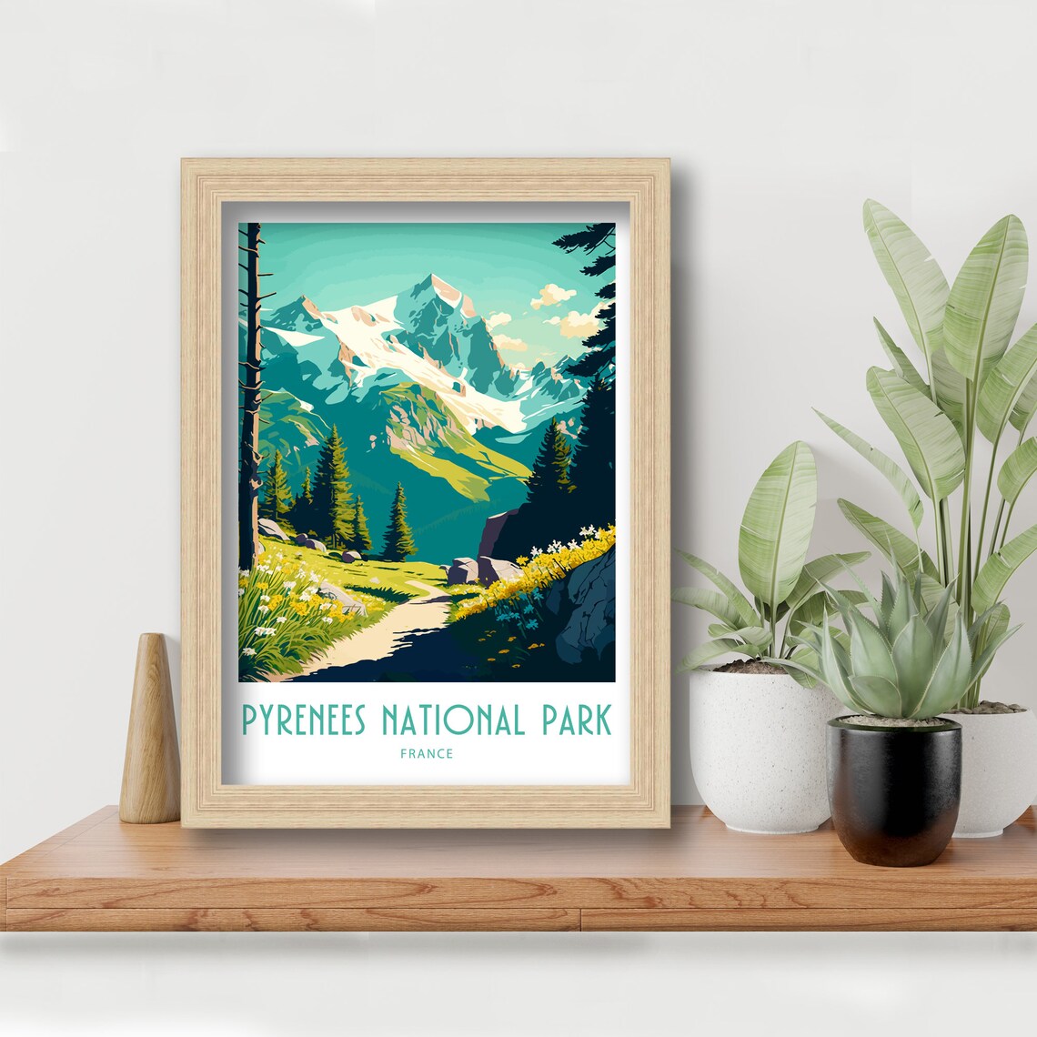 Pyrenees National Park Travel Poster, Home Decor - Image 6
