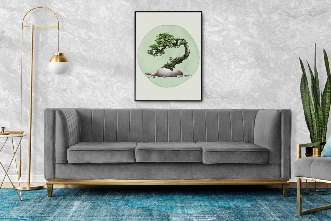 Personalized Bonsai Japanese Zen Decor, Gift Idea