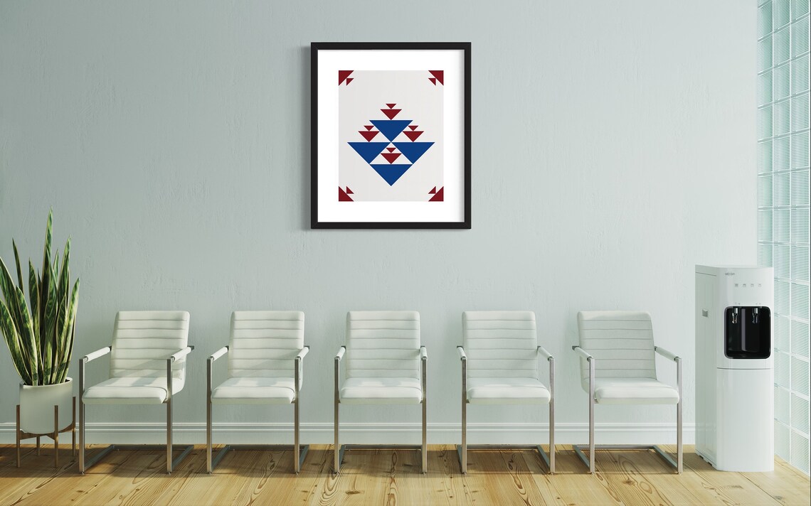 Geometric Aztec Minimalist Decor Art Print - Image 2