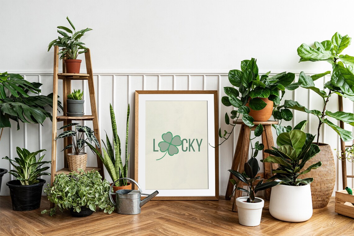 St Patricks Day Shamrock, Lucky Art Print - Image 3