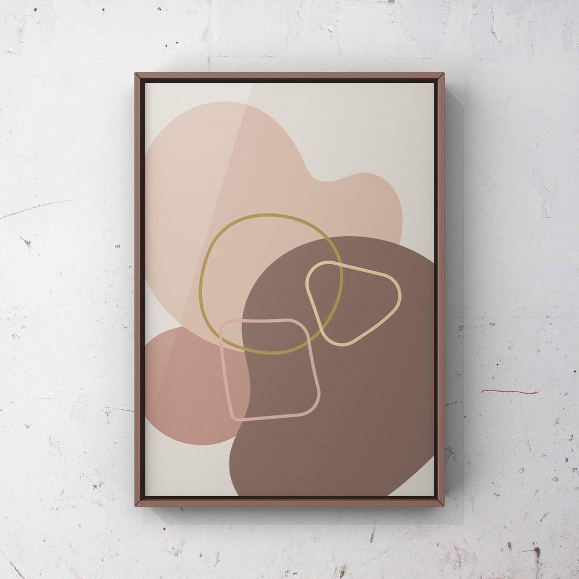 Earth Tones Boho Minimalist Art Print - Image 2