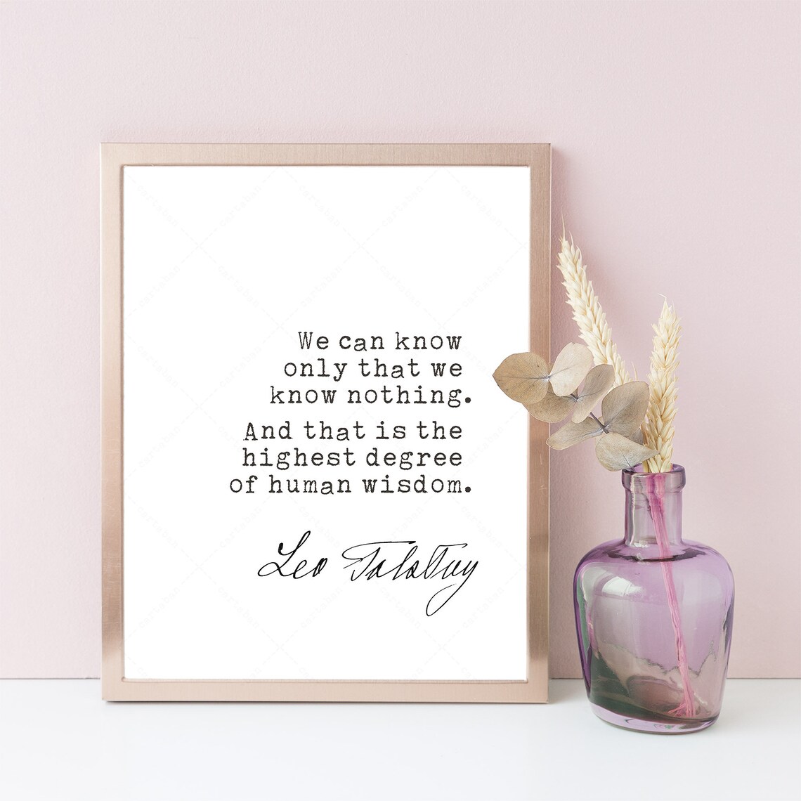 Tolstoy Quote Art Print for Book Lovers, Leo Tolstoy - Image 4