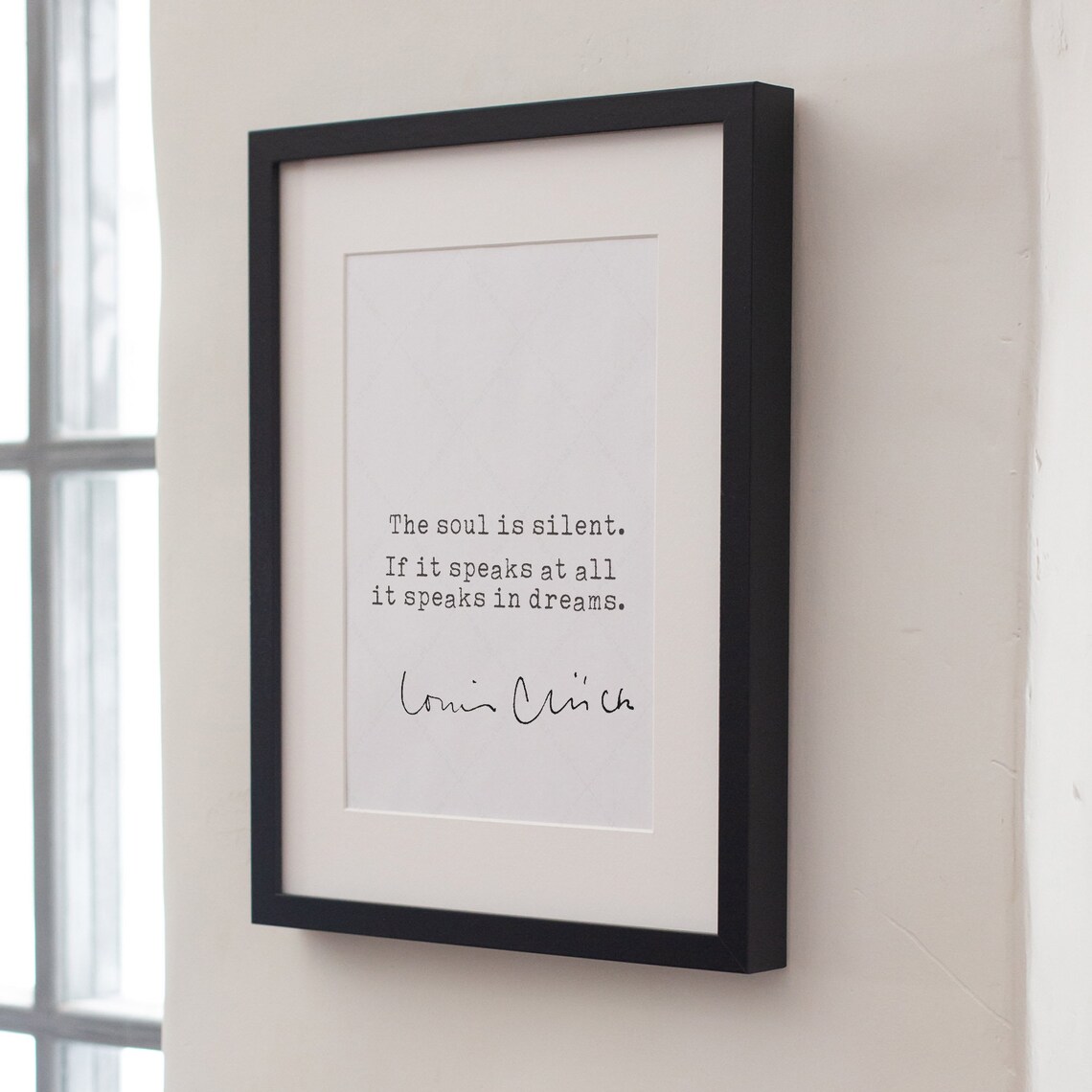 Louise Gluck The Soul Is Silent If It Speaks in Dreams Quote Print Poster - Image 4
