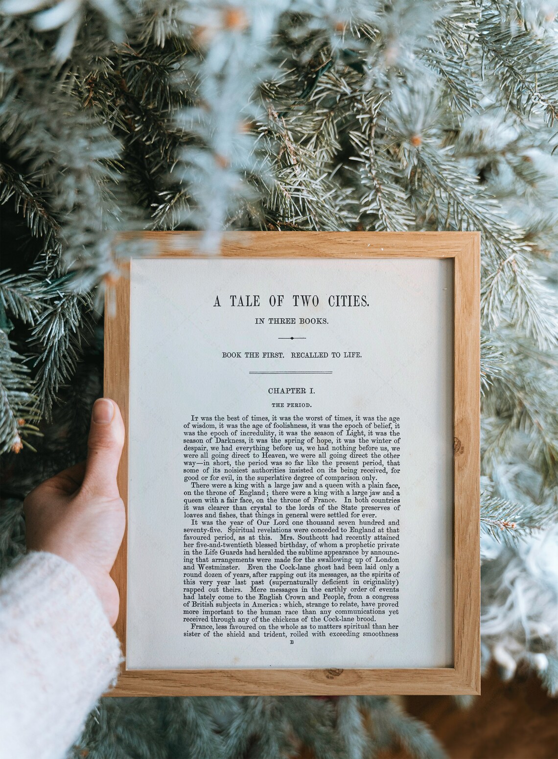 A Tale of Two Cities Charles Dickens First Page Classic Literature Poster - Image 4