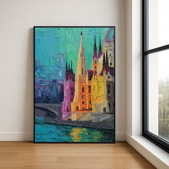 High Resolution Landmark Oil Painting