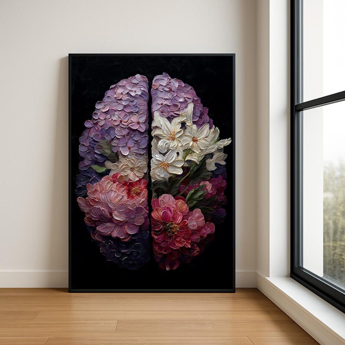 Luxury Colourful Abstract Brain Oil Painting