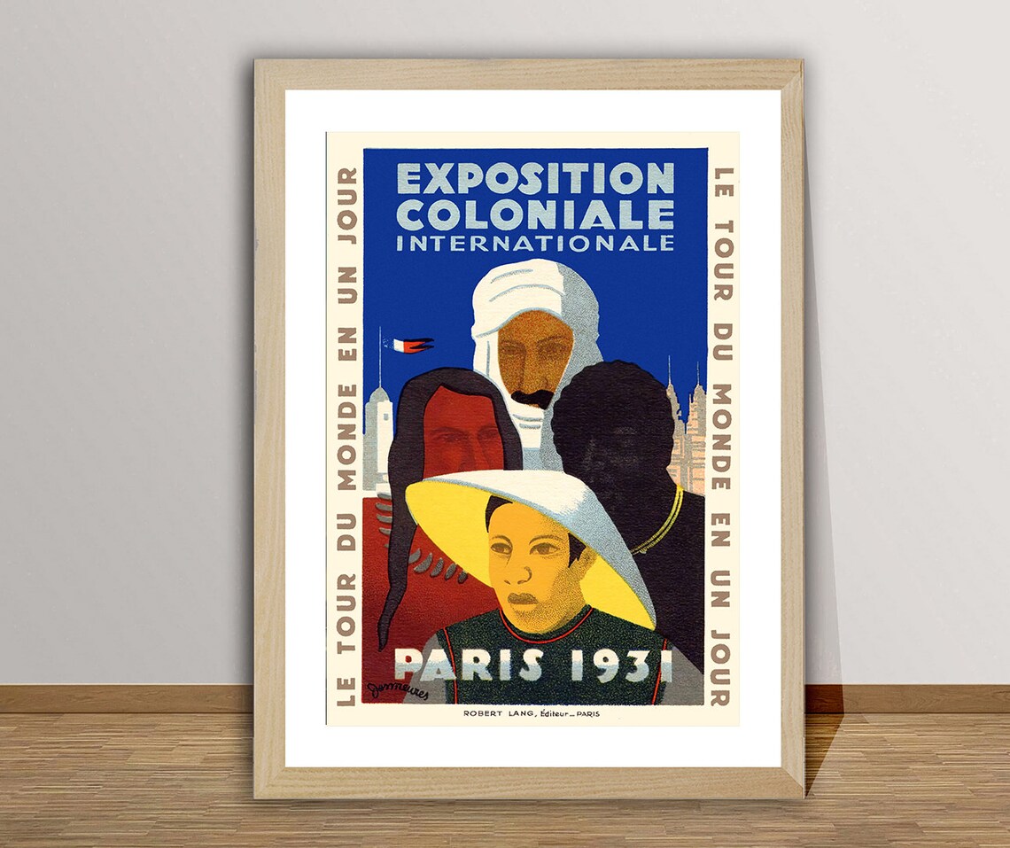 Exposition Coloniale Internationale Vintage Travel Poster - Image 2