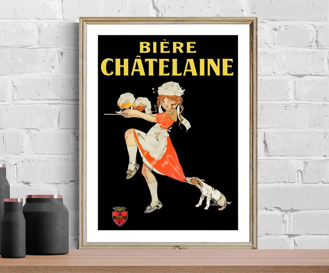 Biere Chatelaine Vintage Fooddrink Poster Beverage Art Gift Idea Wall Decor - Image 2