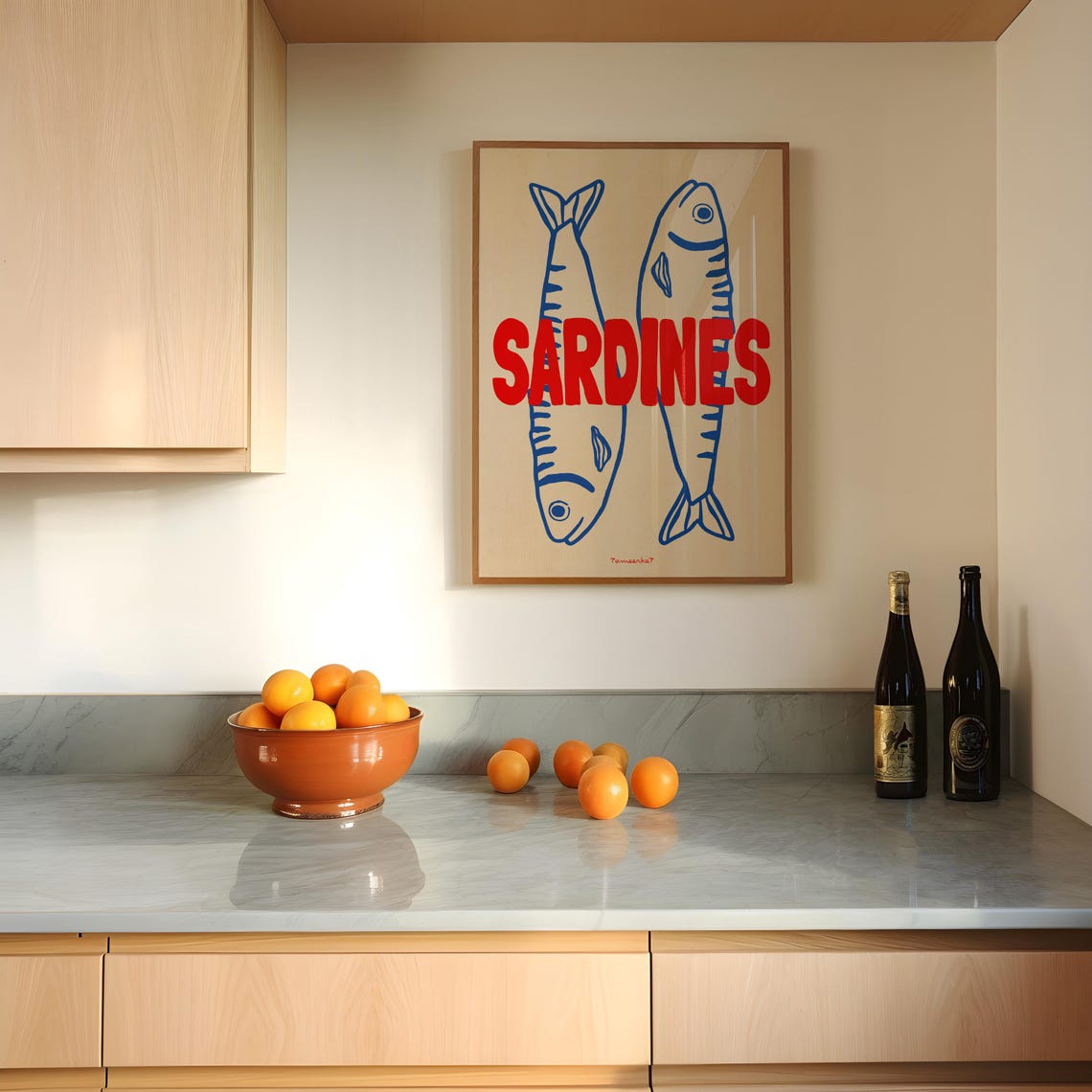Sardines Retro Kitchen Wall Art Print - Image 4