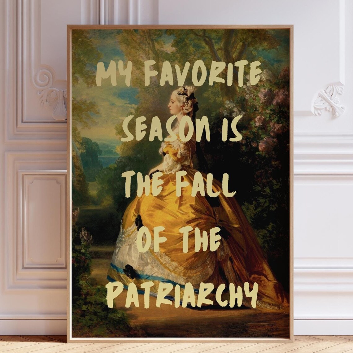 Fall Of The Patriarchy Feminist Quote Art Print