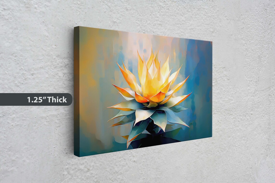 Agave Succulent Cactus Botanical Art Print for Home - Image 3