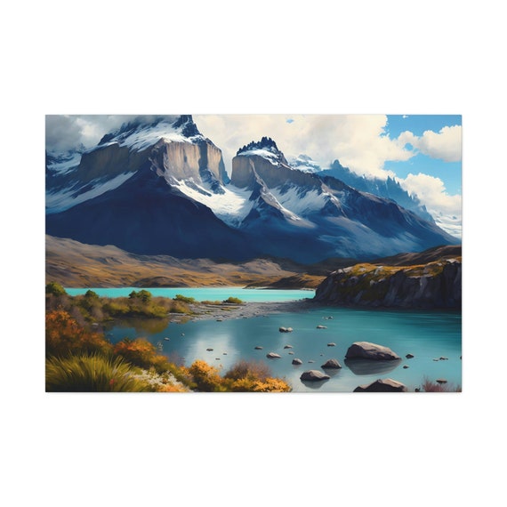 Mountain Range Landscape Art
