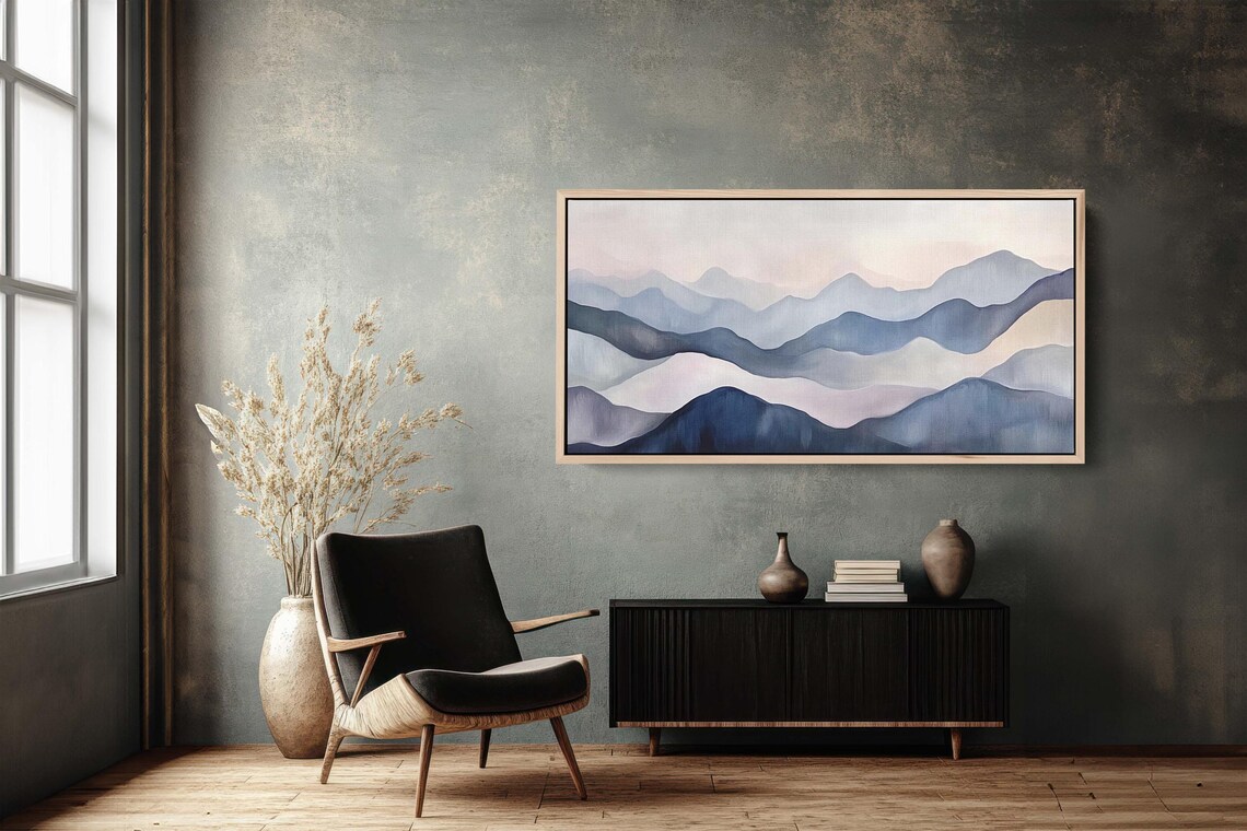 Abstract Mountains Minimalist Nature Scenic Decor - Image 3