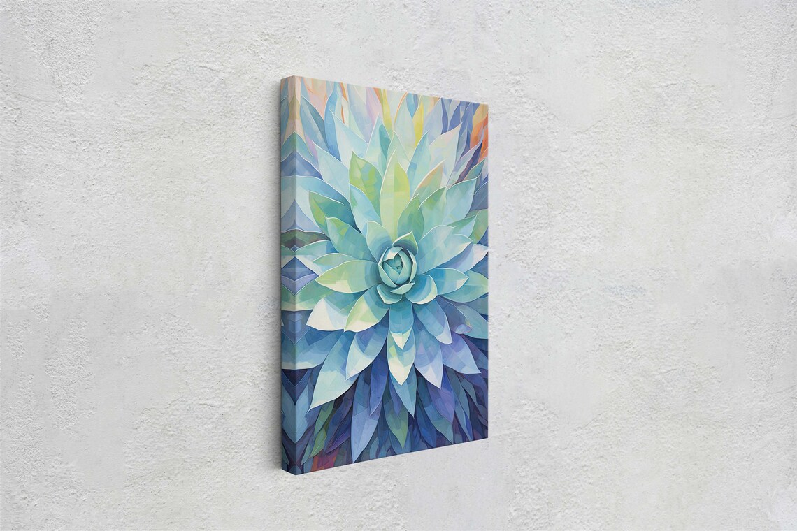Succulent Cactus Botanical Art Print, Nature Decor - Image 2