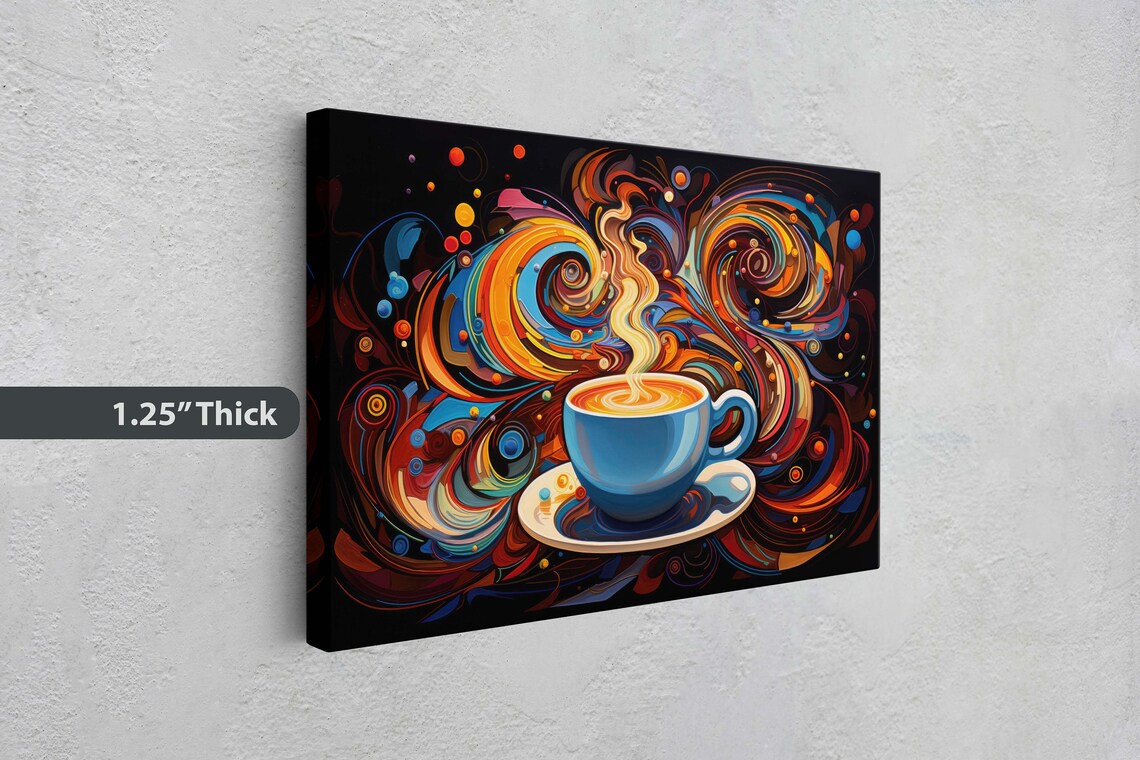 Modern Coffee Pop Art Abstract, Contemporary Art Print - Image 3
