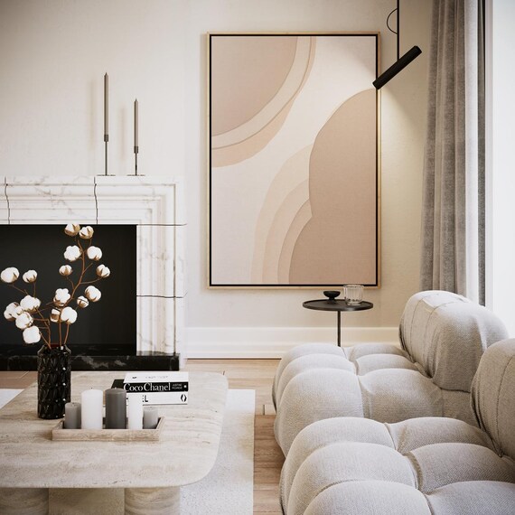 Earthy Harmony In Abstract Layers Artwork Wall Art
