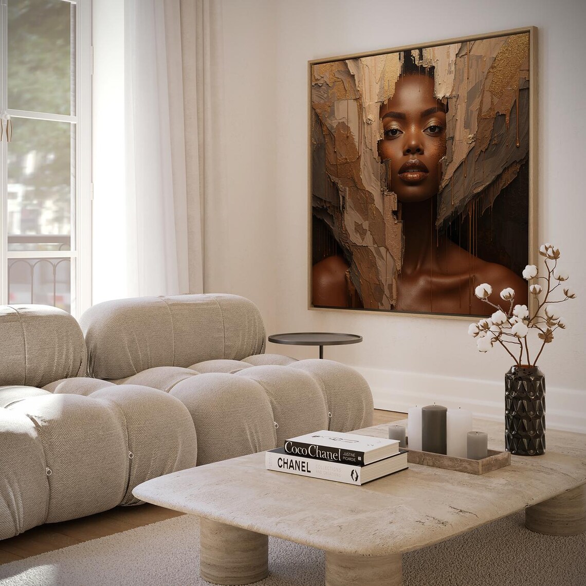 Female Portrait Mystery Artwork Wall Art