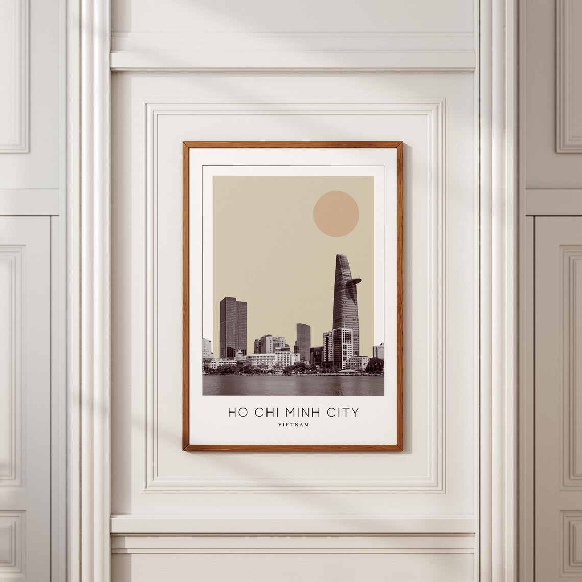Ho Chi Minh City Bitexco Tower Skyline Minimalist Travel Poster - Image 2