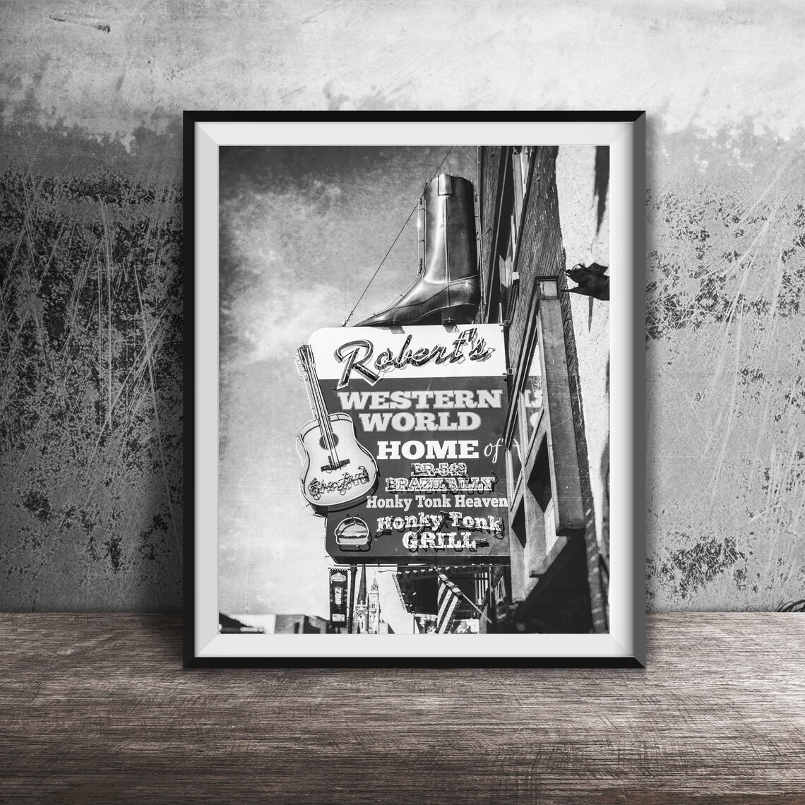 Roberts Western World Honky Tonk Nashville Travel Poster - Image 2