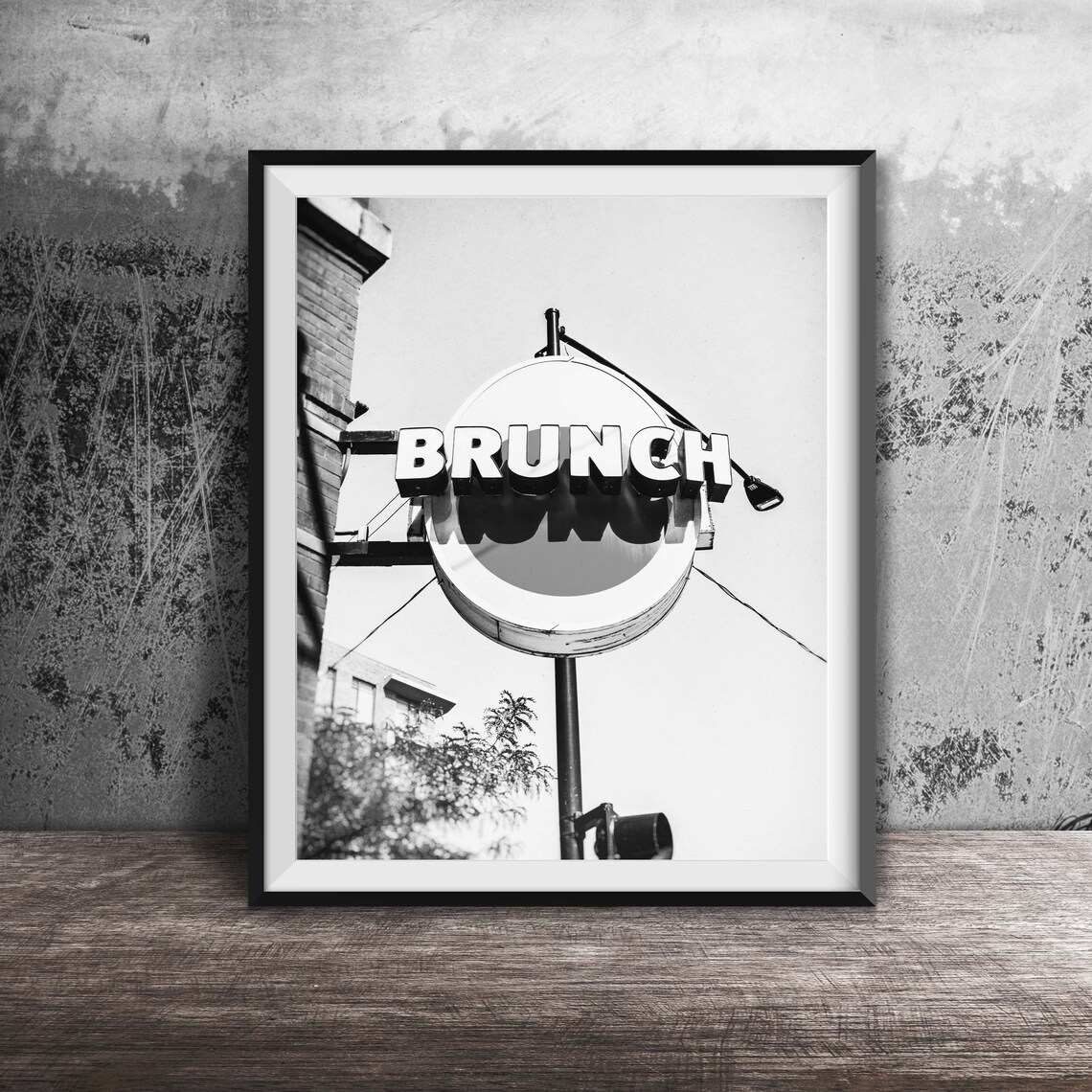 Vintage Sunny Side Up Fried Egg Brunch Roadside Sign Chicago Poster - Image 2