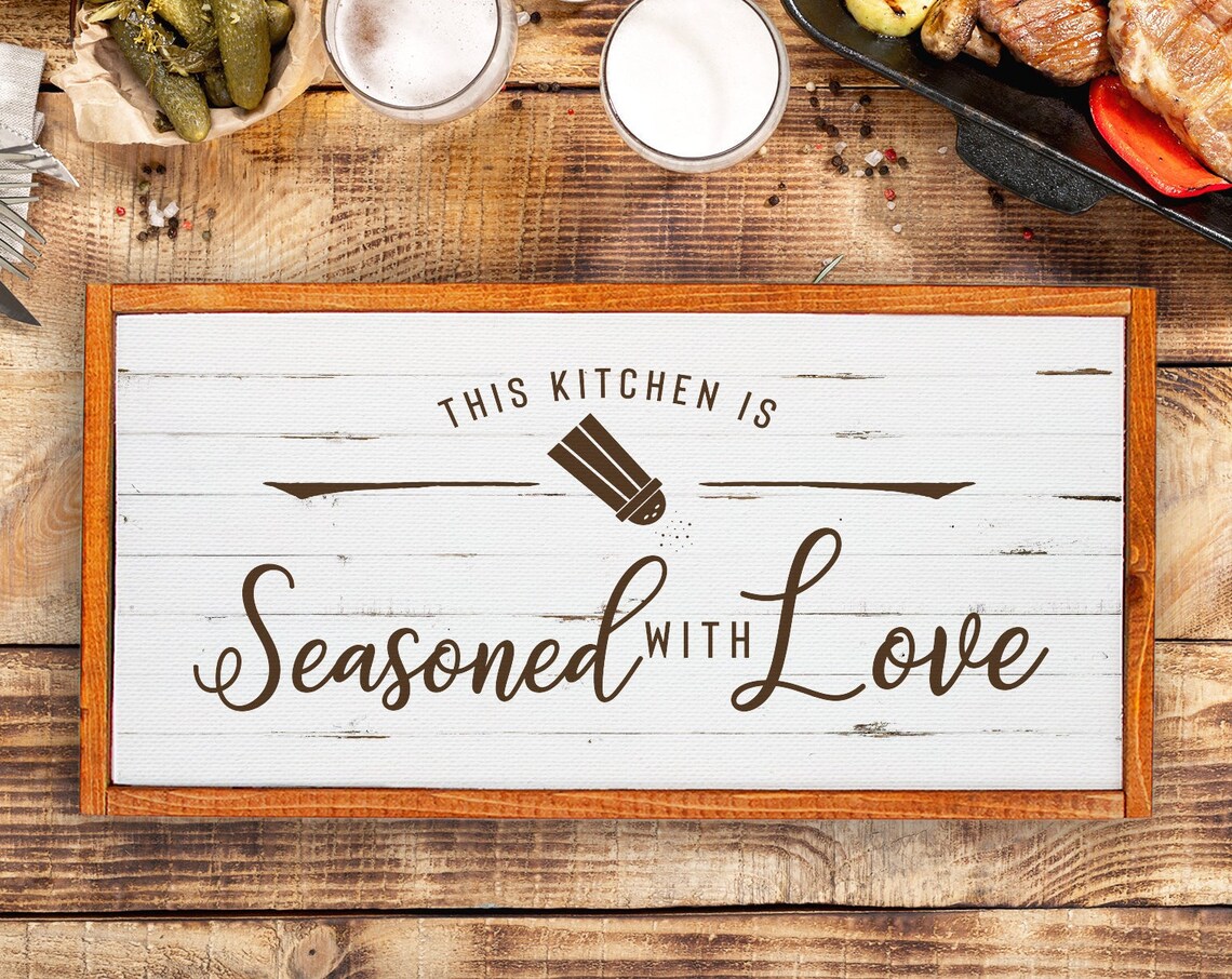 This Kitchen Is Seasoned With Love Kitchen Art Print