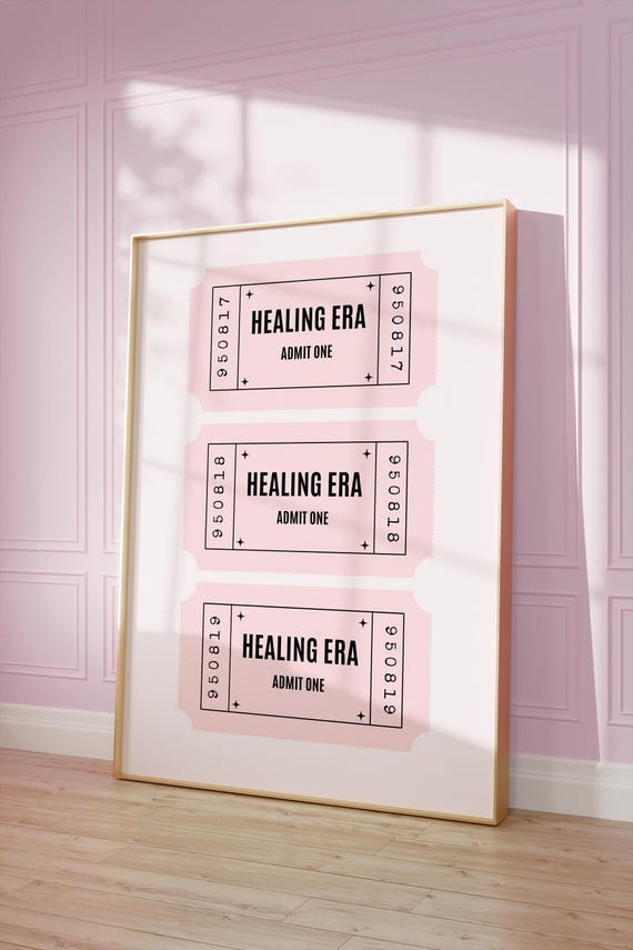 Motivational Wall Art Healing Era Print Selflove Poster Inspirational Quote Mental Health Decor Typography