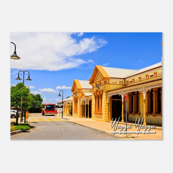 Wagga Australia Print Skyline Travel Photo Wall Art
