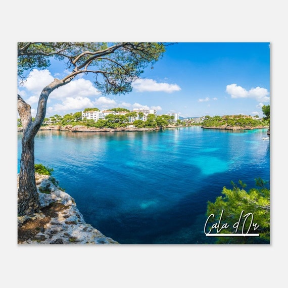 Cala Dor Mallorca Print Coastal Mediterranean Skyline Travel Photo